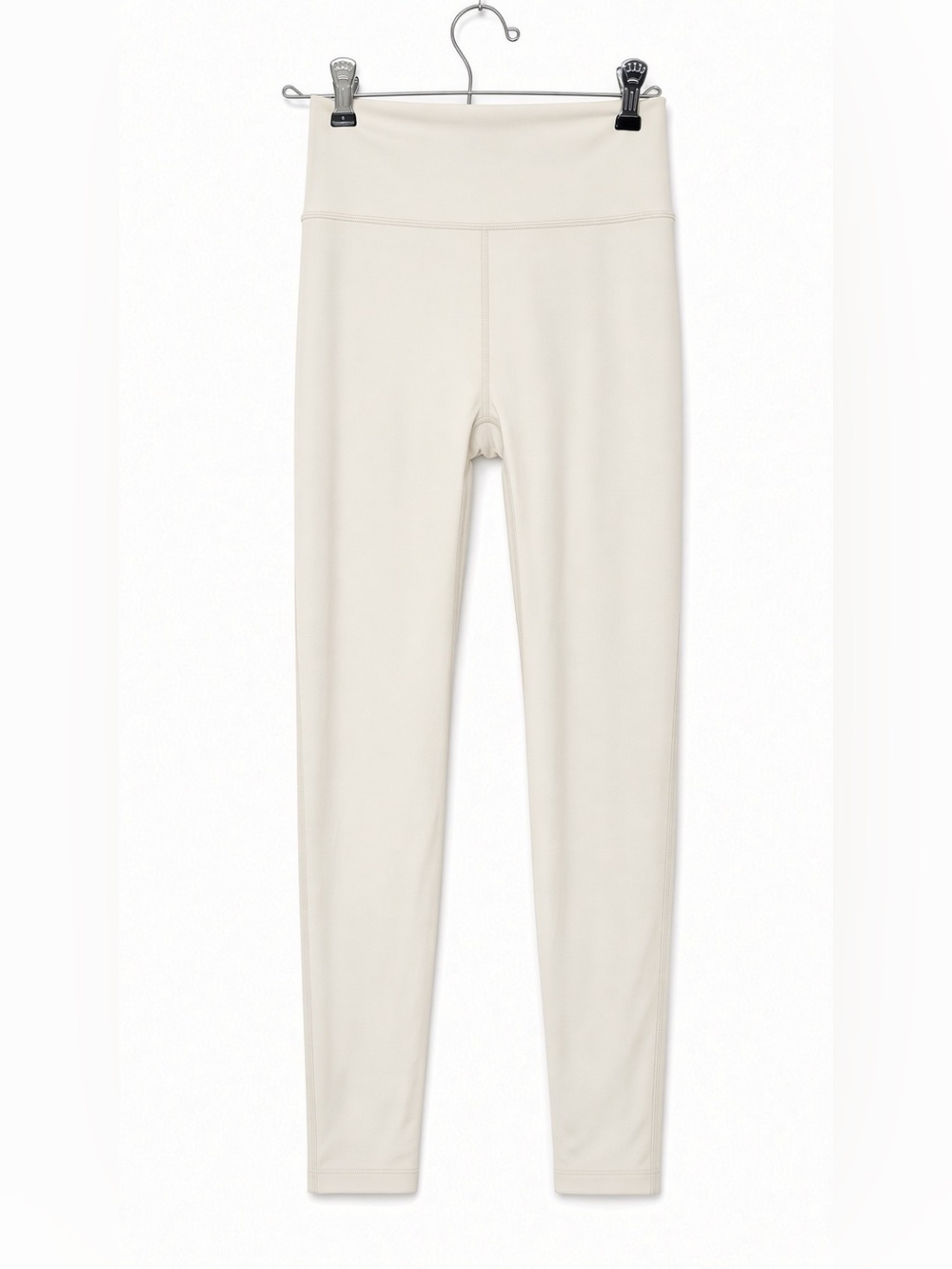 PAVOI High Waisted Scrunch Leggings Women’s Medium Bone Ivory Yoga Gym Pants